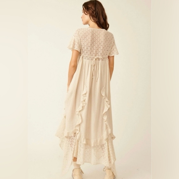 Free People Cream Lace Maxi Dress - Picture 3 of 5